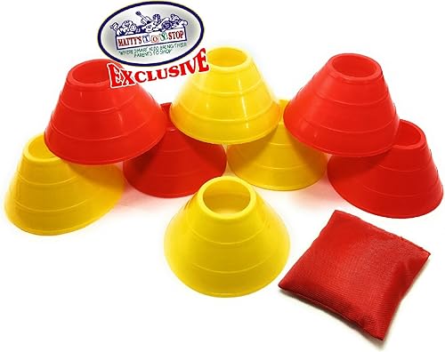 Miniatura 4 de Matty's Toy Stop Juego de fútbol de lujo con bandera de 14 hombres con 7 cinturones amarillos que se pueden quitar, 7 cinturones rojos que se pueden