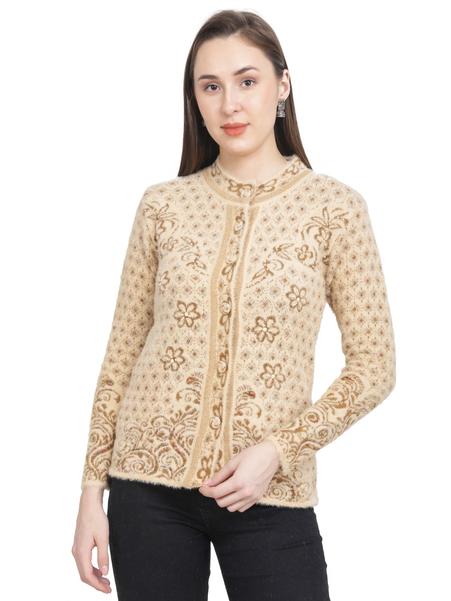 chatanya Womens Full Sleeve Winter wear Cardigan Sweater-picture-50
