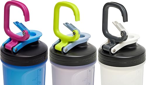 Miniatura 6 de Contigo Fit Shake & Go 2.0 - Botella agitadora con tapa a prueba de fugas, botella de agua de gimnasio de 20 onzas con batidor y asa de mosquetón,