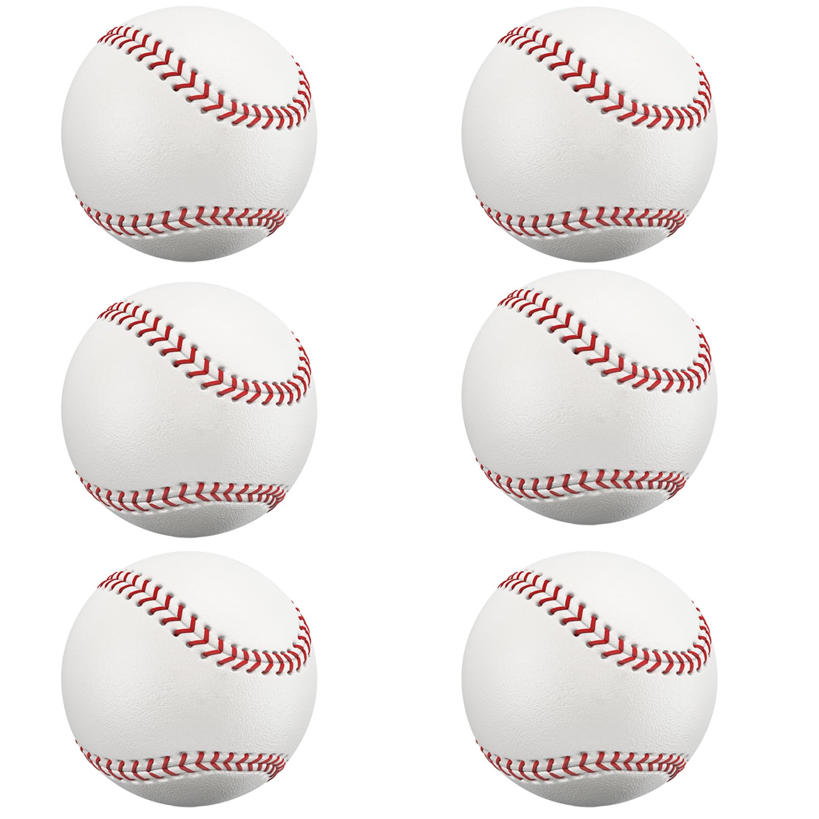 2 Pack Blank Baseballs Solid Cork Core, 9 Inch Baseball Balls Unmarked Autographs Baseball for League Play, Pitching, Hitting, Batting, Fielding, Autograph, Gifts