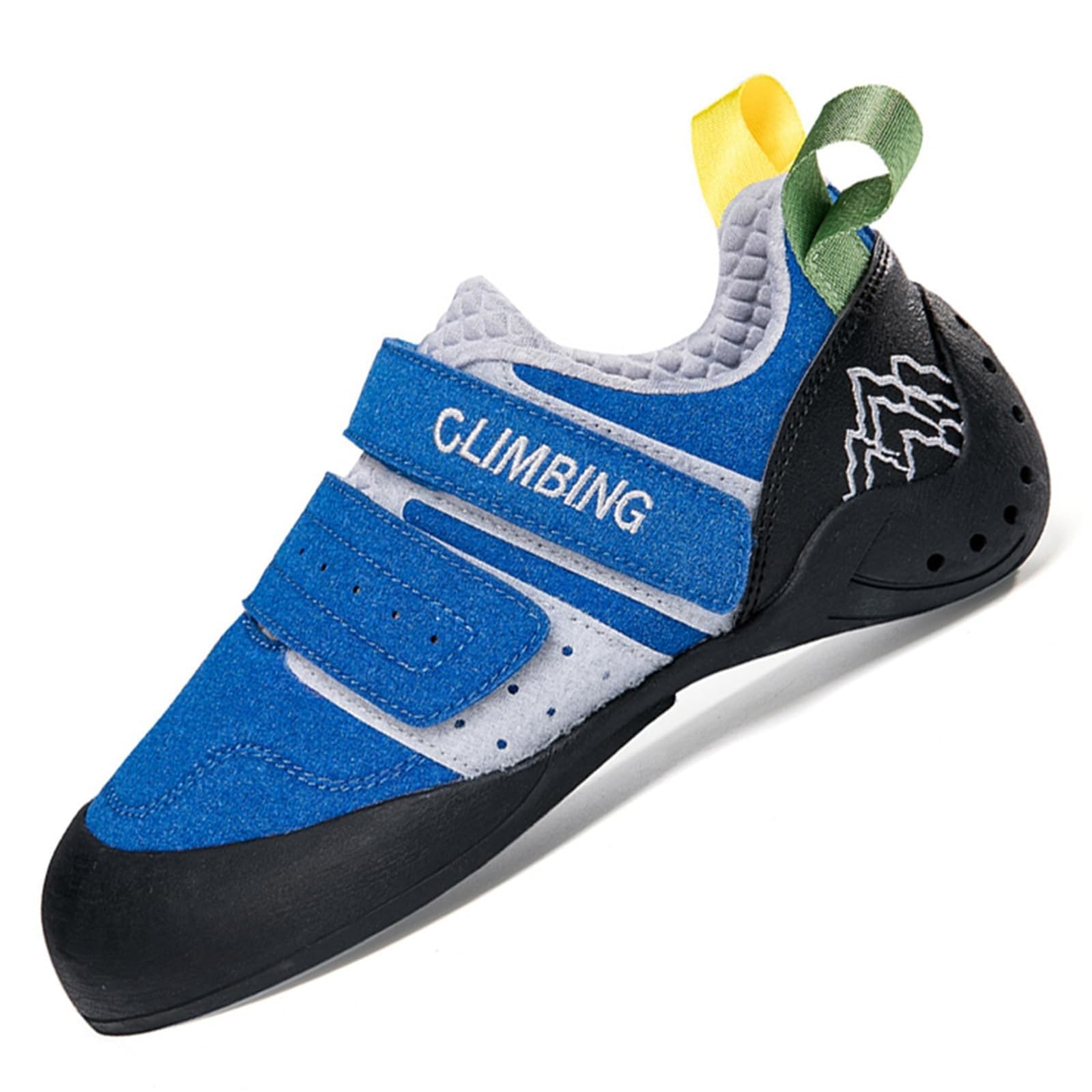 Generisch Kletterschuhe Herren rutschfeste Indoor Outdoor Turnschuhe Verstellbarer Outdoorschuhe rutschfeste Gummisohle Trekkingschuhe Anfänger Fortgeschrittene Bequeme Trainingsschuhe