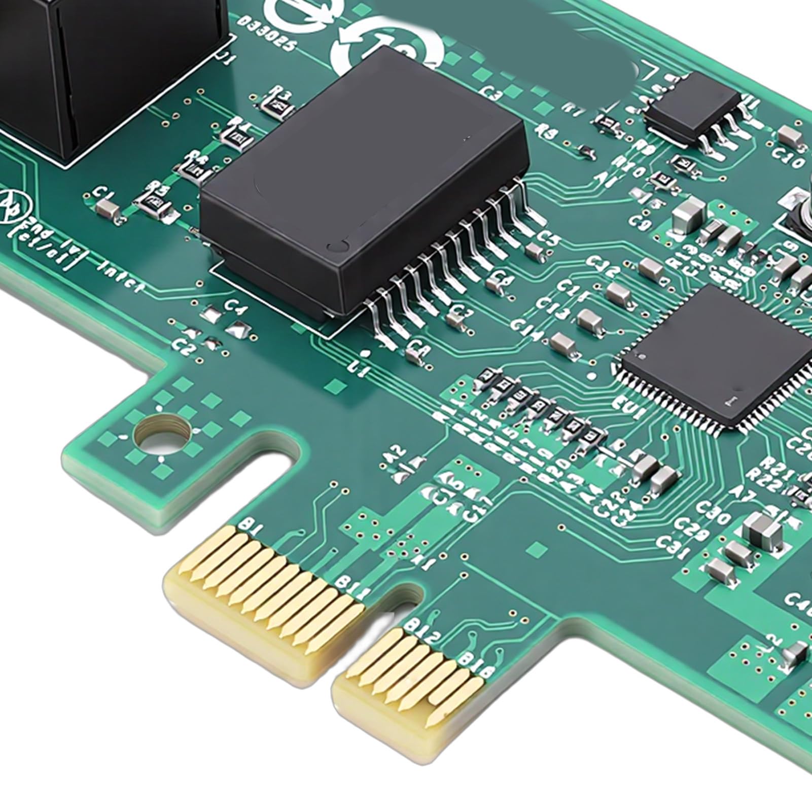Scheda di Rete Gigabit NIC Plug and Play Scheda Gigabit Ethernet da 1000 Mbps con Porta RJ45 PCI Express 2.0 X1, Ideale per Server Desktop, Design PCIe X1 Salva Sp