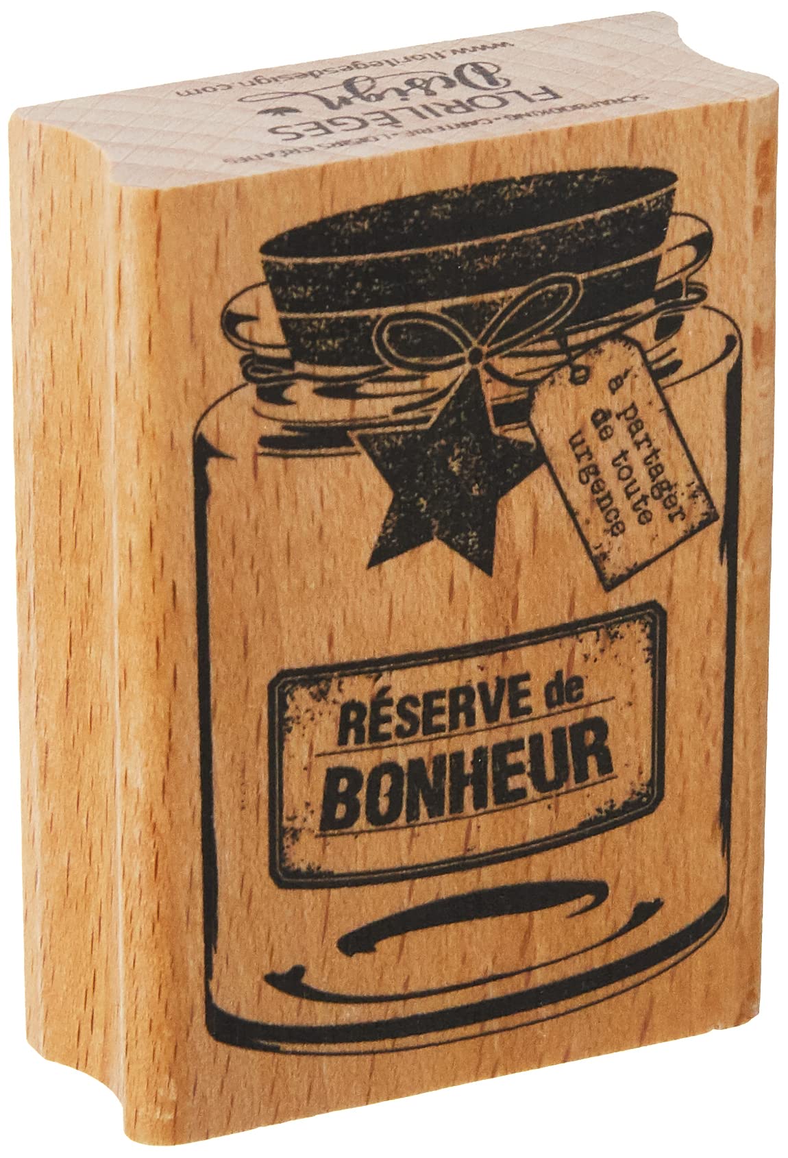 Tampon Bois Couronne De Printemps 10 X 10