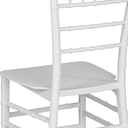 Miniatura 9 de Flash Furniture - Silla Chiavari apilable de resina blanca de la serie HERCULES Blanco,Champán,Dorado,Negro,Oro