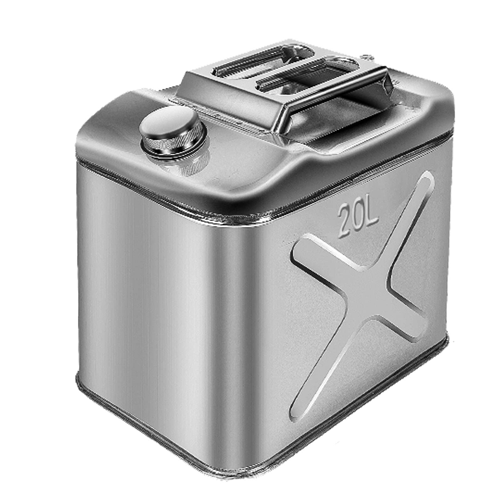 Taniche Carburante Combustibile con beccuccio Flessibile 304 in Acciaio Inox, Jerry Portatile può Carburante Care Carburante in Acciaio può, carburanti per Benzina, Camion, Attrezzature (certificazi