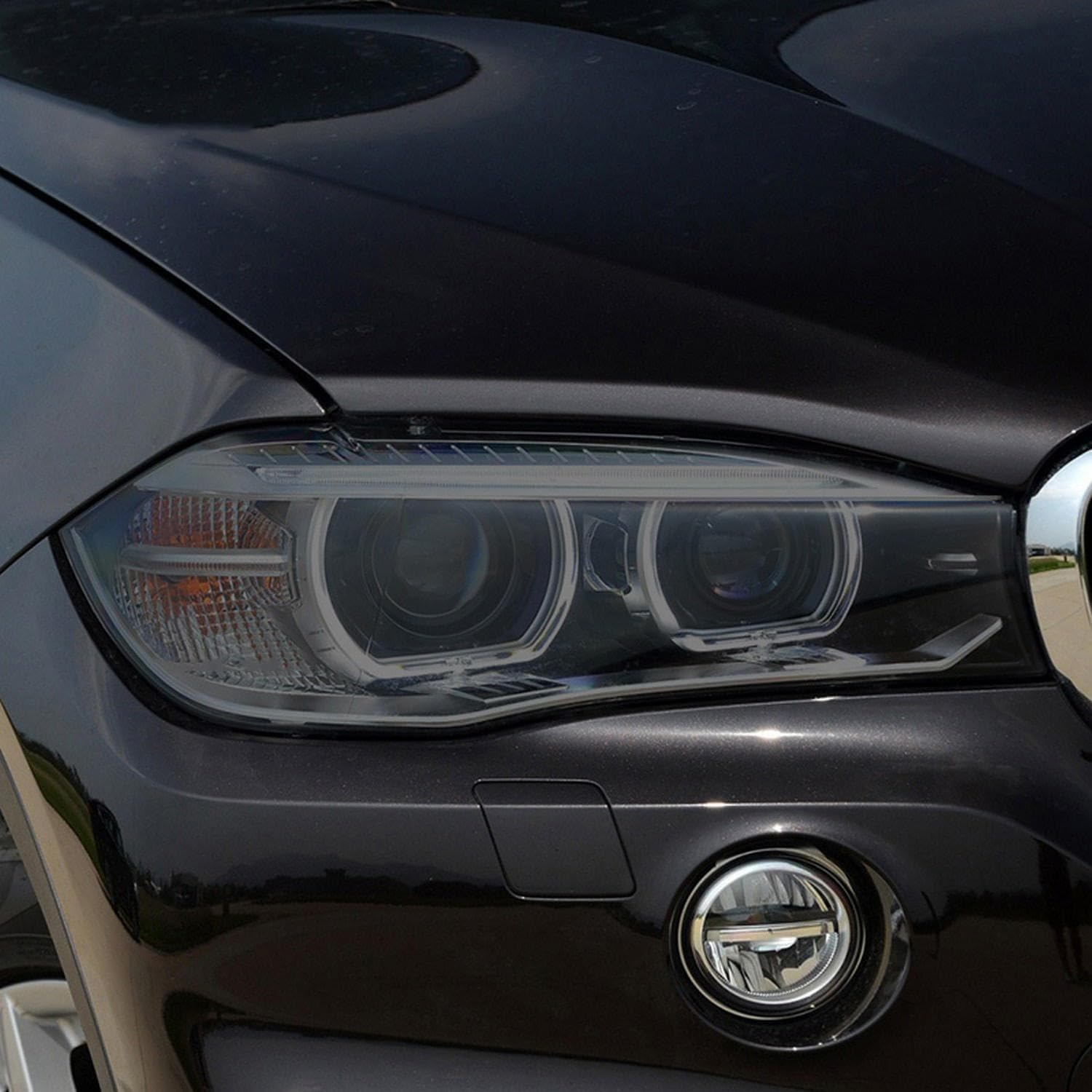 Film de phare de voiture TPU vinyle transparent noir pour BMW X5 F15 M F85