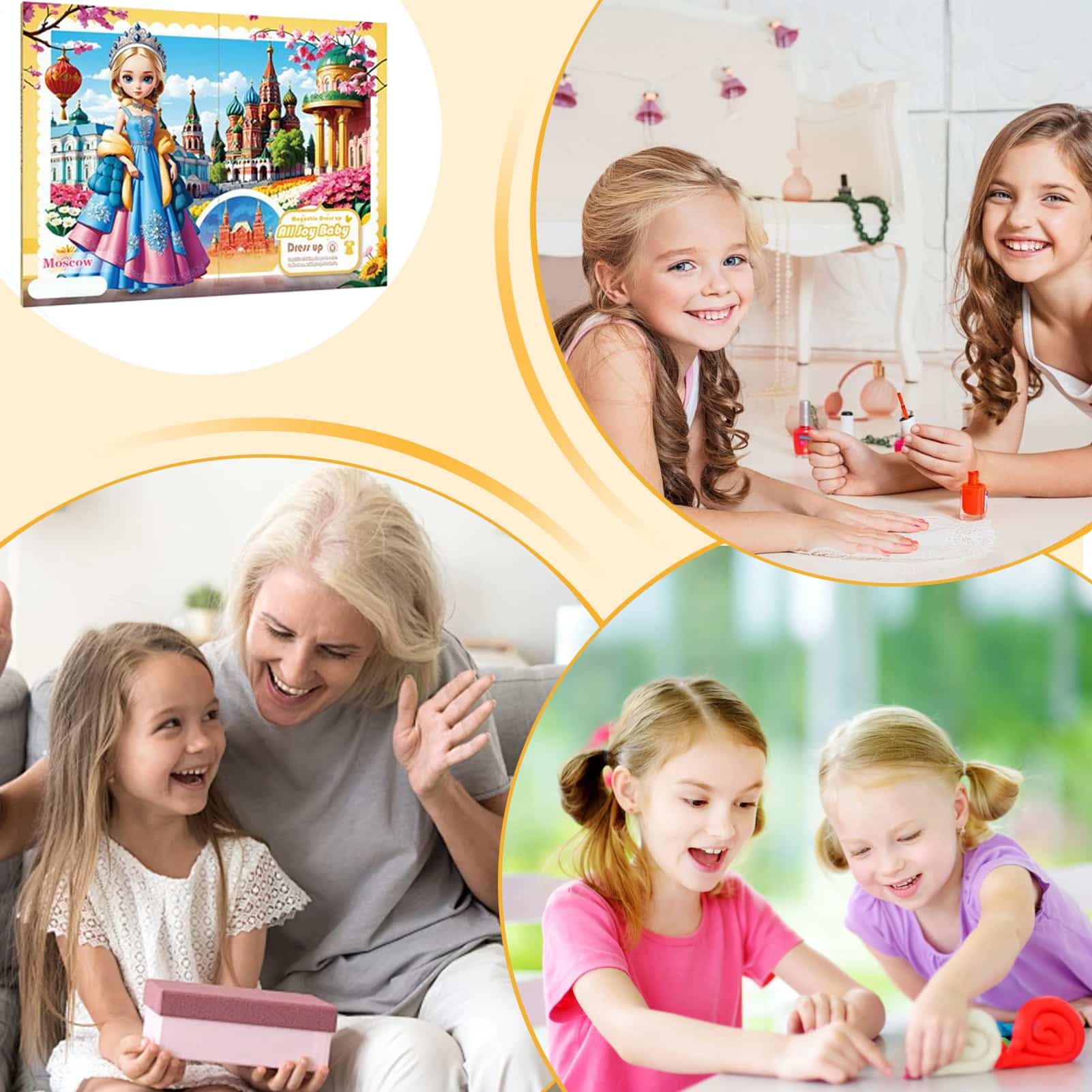 Magnetic Dress Up | Magnetic Stickers Princess Paper Dolls Playset - Jeu Éducatif Filles Voyage Scolaire Maison Cadeaux Noël Prix Classe