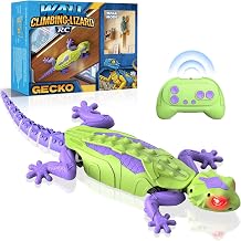 Wall Climbing Gecko Rc Crawler,Rechargeable Remote Control Toy,Green-Purple