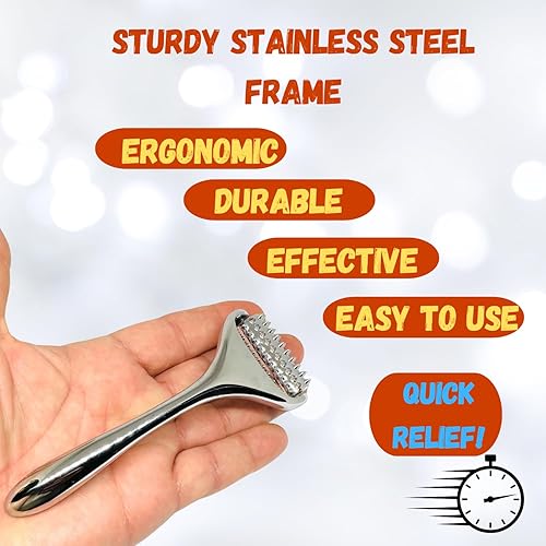 Miniatura 3 de Back 2 Roots Rodillo de masaje de acupuntura, cuerpo entero, rodillo de acupresión para relajación de la piel y los músculos, alivio del estrés y