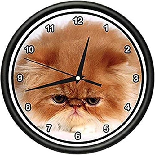 SignMission - Reloj de pared persa con diseño de gatos y gatitos SignMission - Reloj de pared persa con diseño de gatos y gatitos