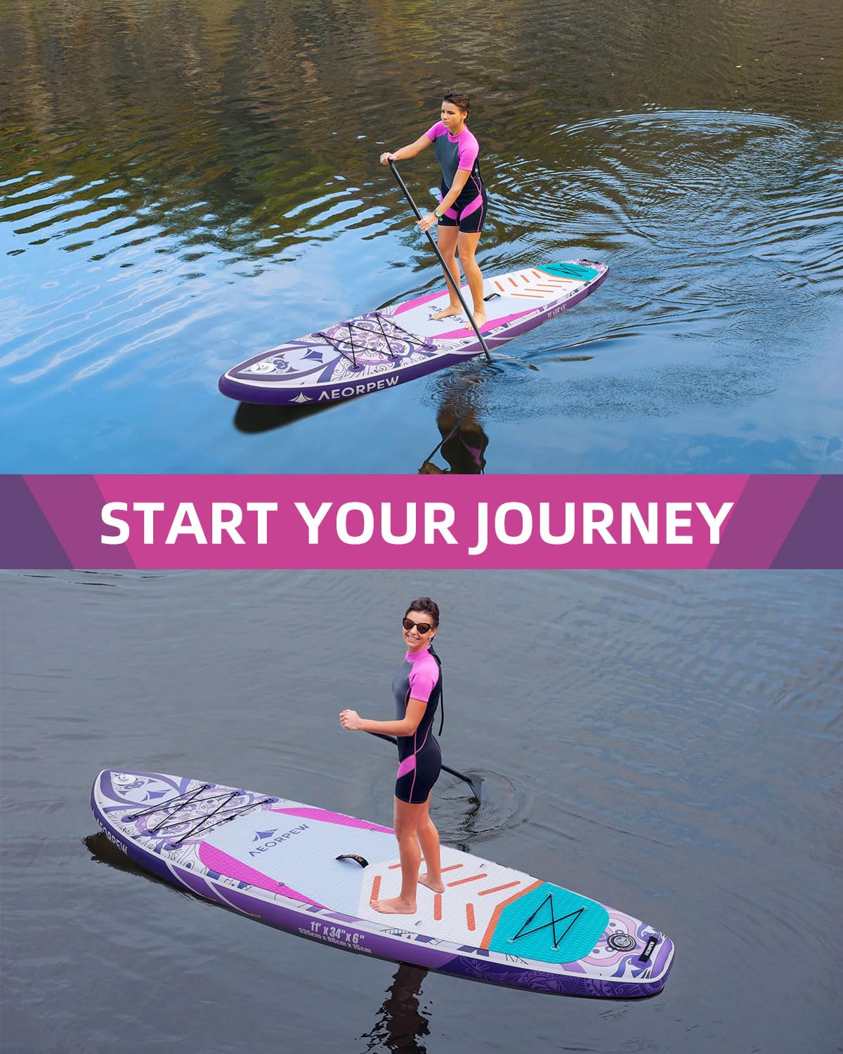 美品！AEORPEW スタンドアップパドルボード　送料込み！SUP Amazon | AEORPEW インフレータブルスタンドアップパドルボード