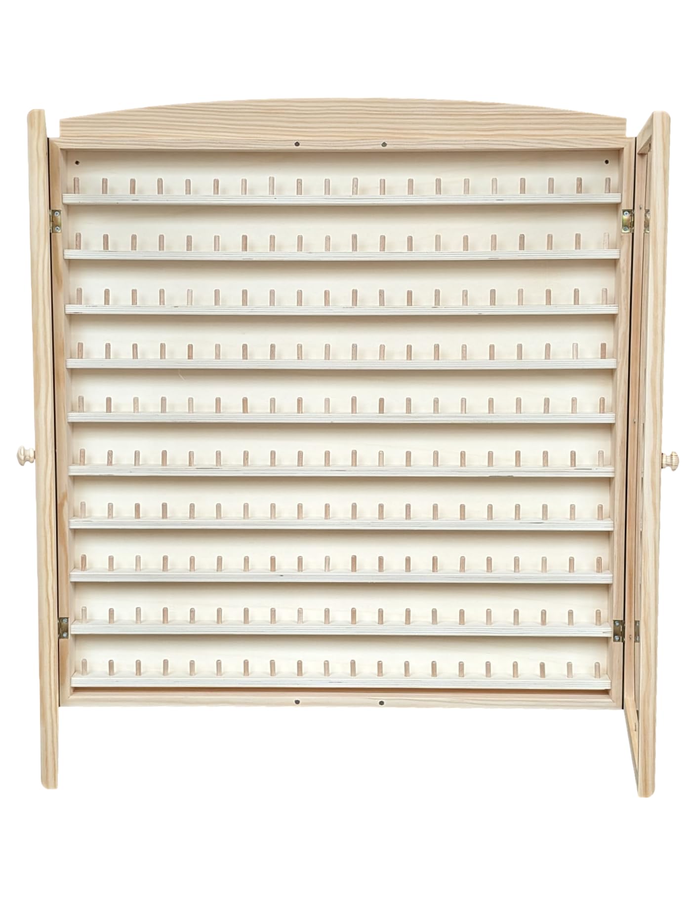 Vetrina Collezioni ditali. 2 grandi porte. Capacità: 200 ditali. Dimensioni: 66 x 6 x 72 cm. In legno di pino crudo. per dipingere.. Altezza tra le piastrelle: 4,5 cm.