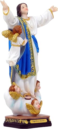 Estatua de Virgen de la Asunción Nuestra Señora de la Asunción, resina finamente detallada, figura de 8 pulgadas de alto #VM-75663