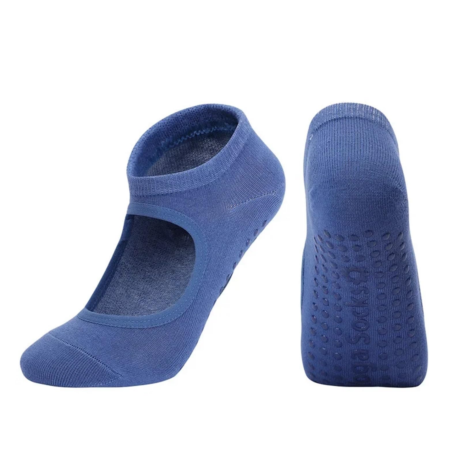 Calcetines De Yoga For Mujer, Calcetines De Pilates For Mujer, Tobillo Sin Espalda, Transpirables, Antideslizantes, Calcetines Deportivos De Baile De Ballet For Fitness Y Gimnasio Para Yoga Pilates Gi