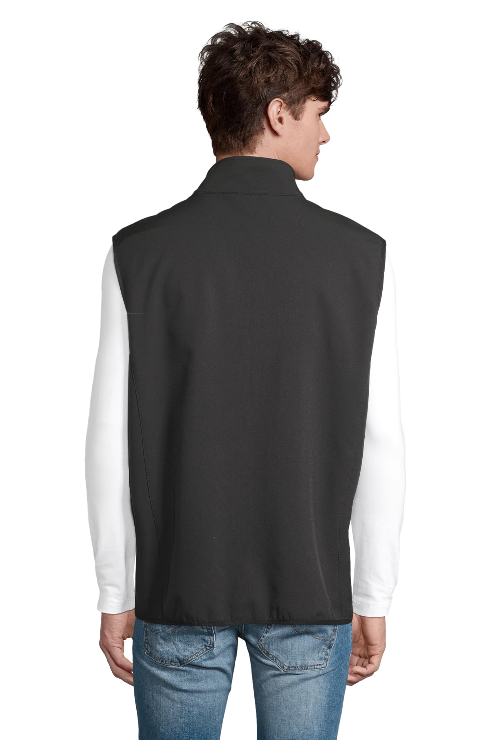 Gilet da Lavoro Softshell 270 gr ACTIVE GEAR Personalizzabile con Stampa e Ricamo – 96% Poliestere 4% Elastan – Zip Frontale – Multitasche – Uomo Donna