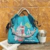 Stylish ballandchain eco bag durable eco bag Free shoulder strap 1embroidery ladies shoulder bag eco bag foldable shopping bag lightweight eco lunch bag foldable eco bag stylish eco ladies bag