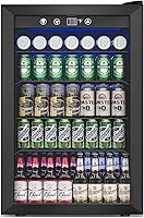 Vista 12 de Refrigerador enfriador de bebidas de 4.5 pies cúbicos - Mini refrigerador de 145 latas con puerta de vidrio para refrescos, cerveza, vino, 4.5 pies