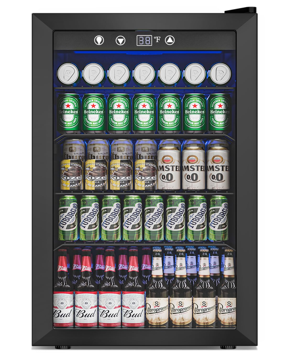 Feelfunn BR001-145BL 4.5 cu ft Wine Cooler Black