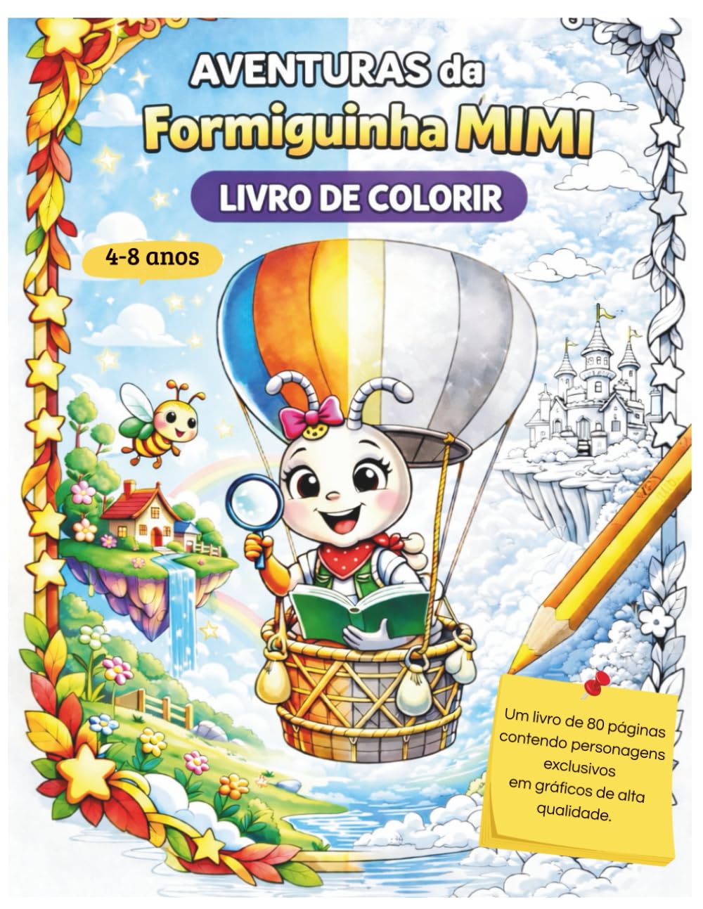 AVENTURAS DA PEQUENA FORMIGA MIMI: LIVRO DE COLORIR