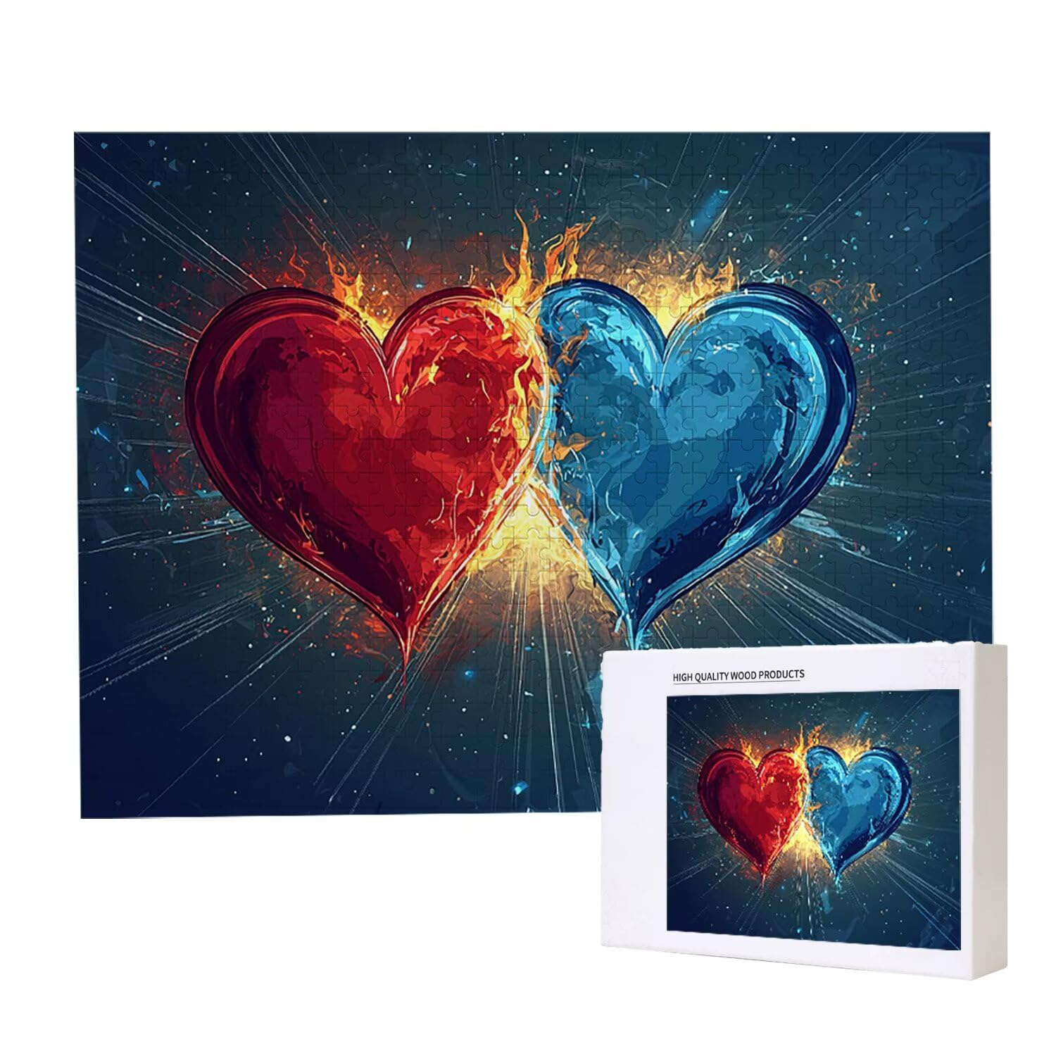 Puzzle 1500 Pieces Puzzle Adults 87x57cm Educational Game Gifts Puzzle for Adults and Children From 14 Years, Creative Gift for Relaks - (Miłość) t-15