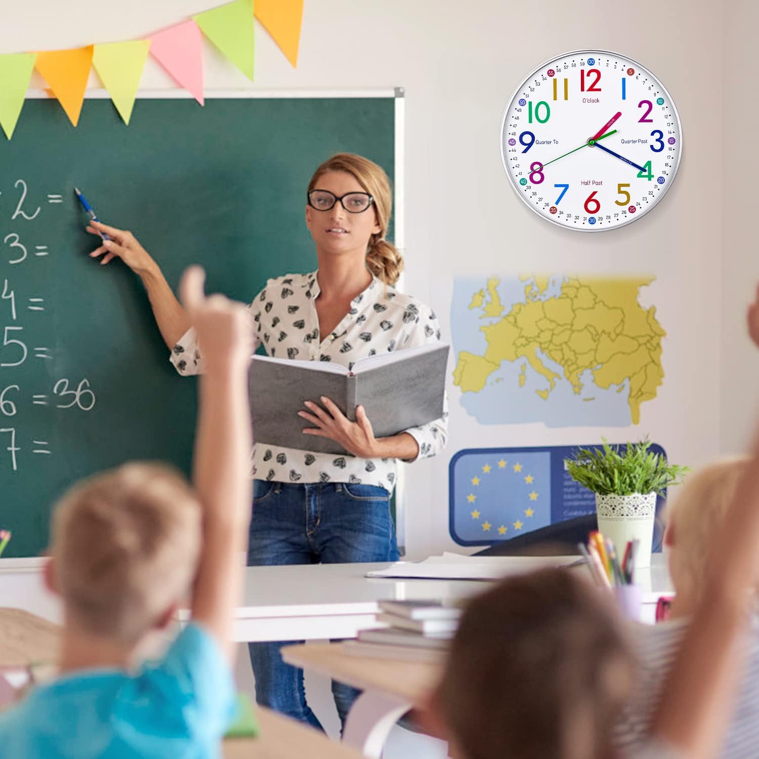 Buy Telling Time Teaching Clock Learning Clock for Kids Kids Wall