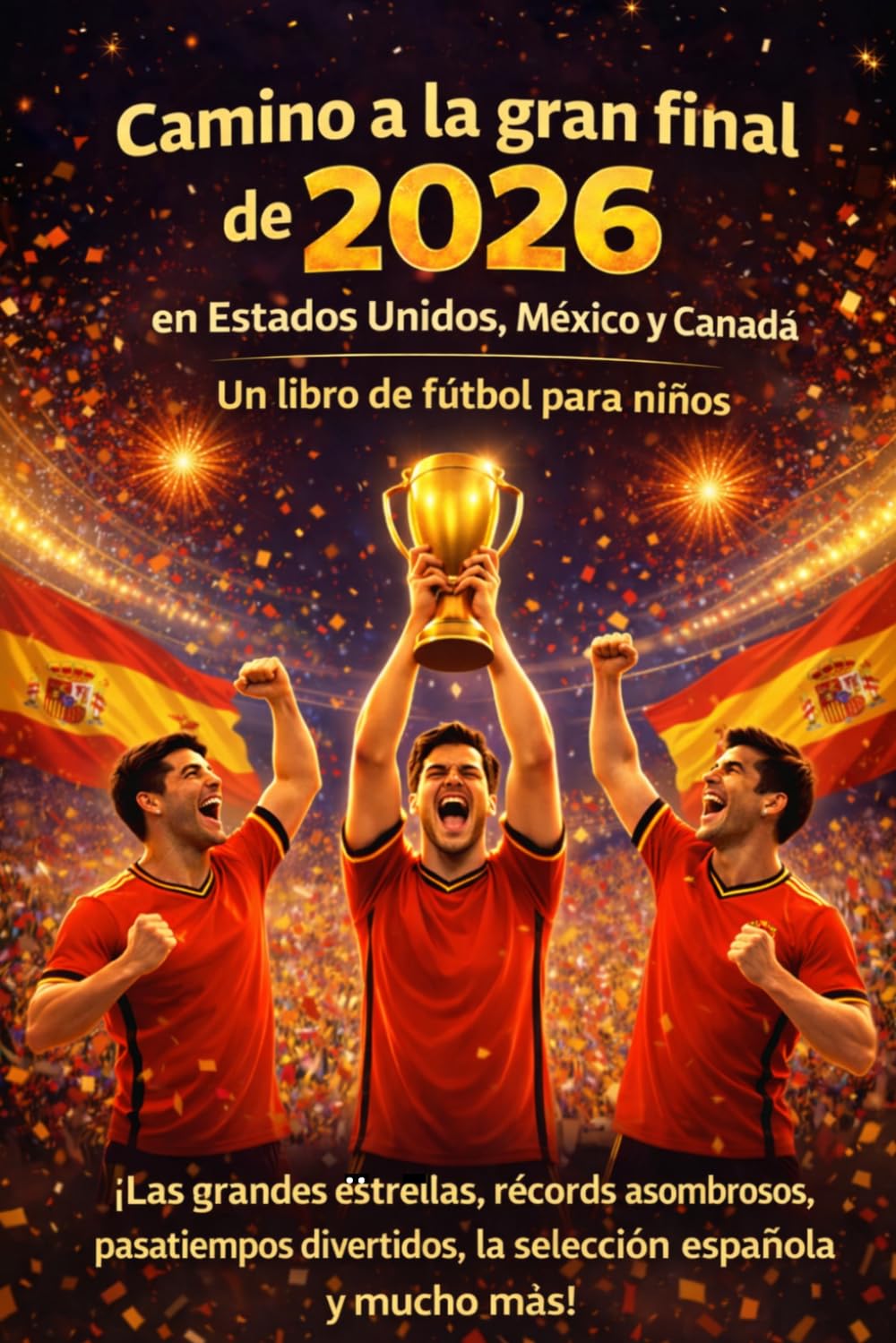 Camino a la gran final de 2026 en Estados Unidos, México y Canadá Un libro de fútbol para niños - ¡Las grandes estrellas, récords asombrosos, pasatiempos divertidos, la selección española y mucho más!