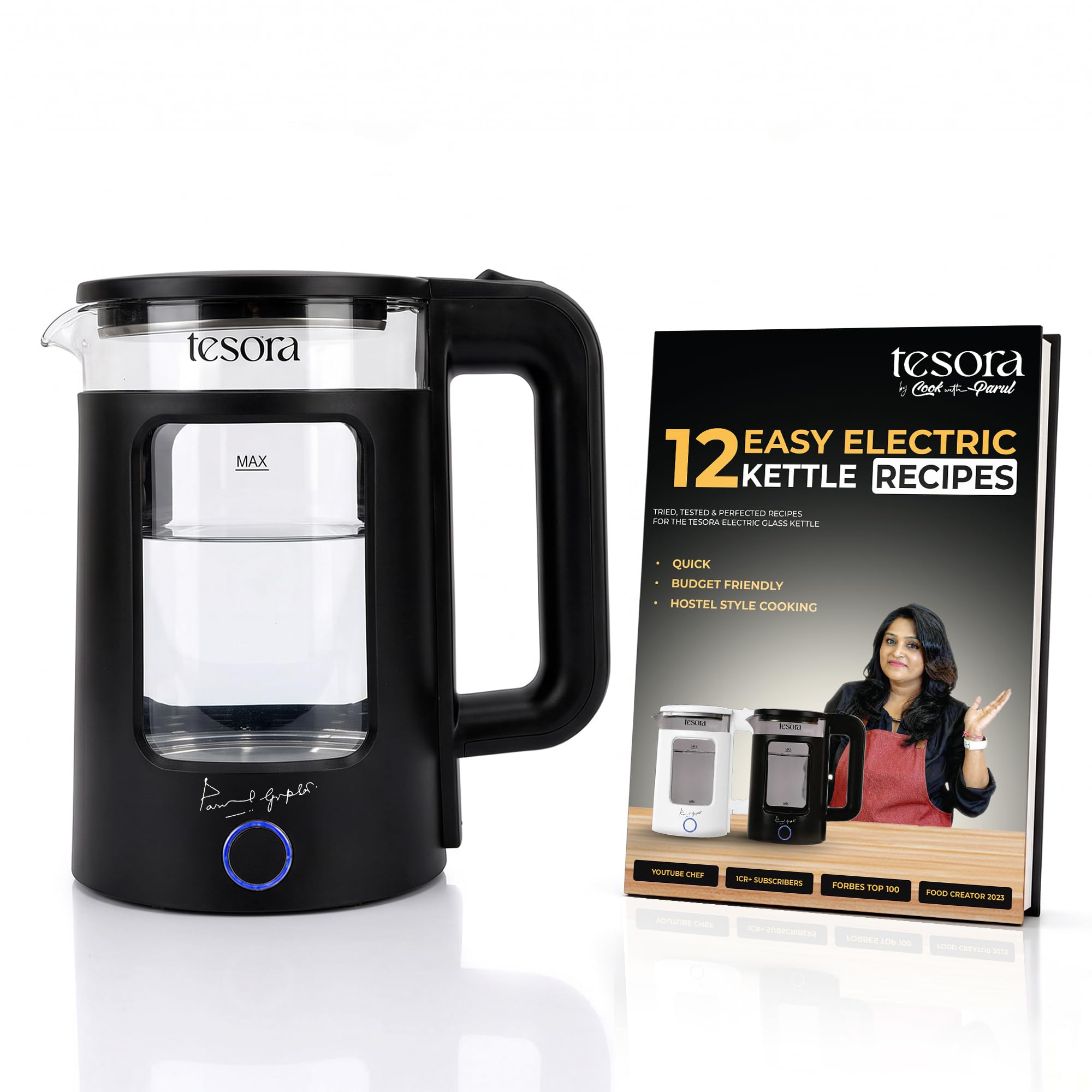 Tesora Electric Kettle - 1.5L with Recipe Book -1