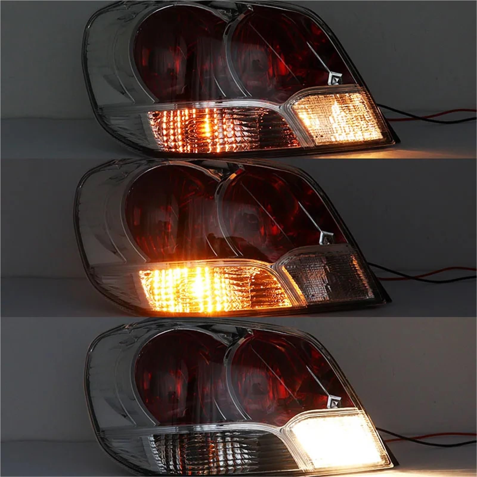 Lampa tylna zespolona Tylne światło samochodu, kierunkowskaz, lampa ostrzegawcza, zestaw świateł tylnych do Mitsubishi Outlander 2002 2003 2004 2005 MN133699 tylne światła LED(Only right)