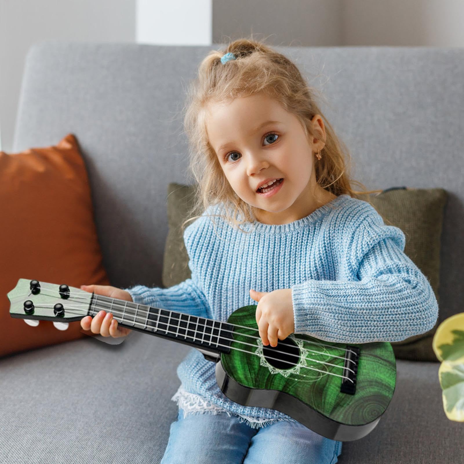 Ukulele para Principiantes,de 4 Cuerdas para Iniciación | Juguete Instrumento Educativo - para Estudiantes, hogar, Aula, Sala de Juegos, , Escuela, niños y niñas, — view 2