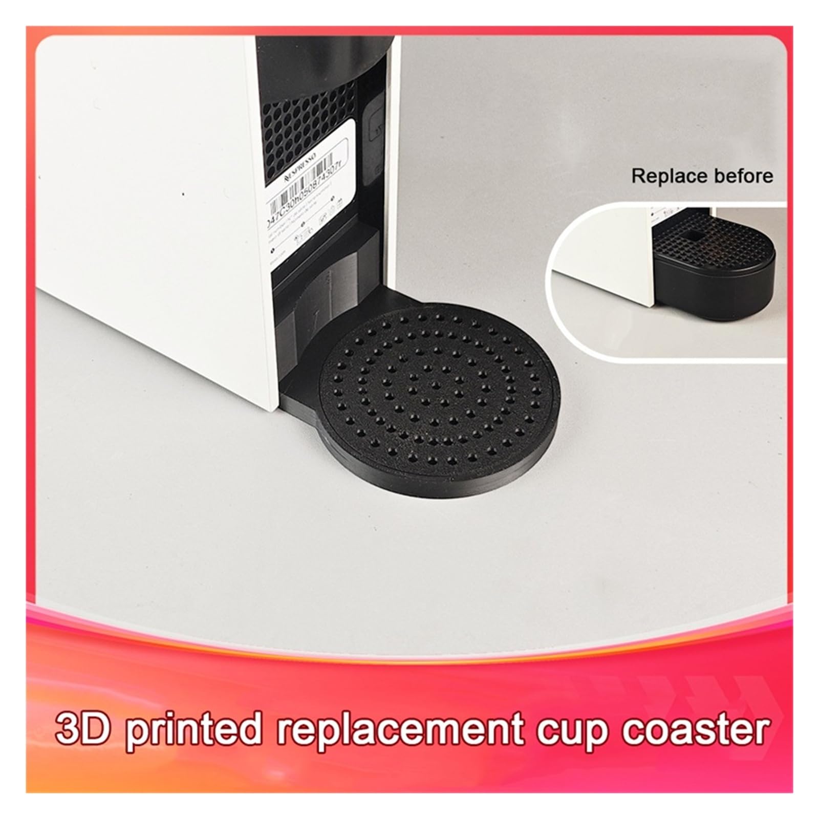 Posavasos for Máquina De Café En Cápsulas, Bandeja De Goteo, Compatible Con Nespresso, Compatible Con Essenza, Mini Accesorios Extraíbles for Máquinas De Café(2pcs)
