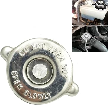 1PC Radiator Cap, T-16 Radiator Cover, Metal Radiator Cap Replacement, Compatible with Ram 1500 1997-2010 2012-2023/2500 19942010 / Dodge Grand Caravan 20002020 Avenger 2008-2013 Silver