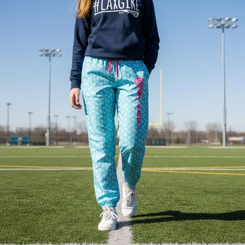 Girls Lacrosse Lounge Pants | Multiple Designs | Youth and Adult Sizes