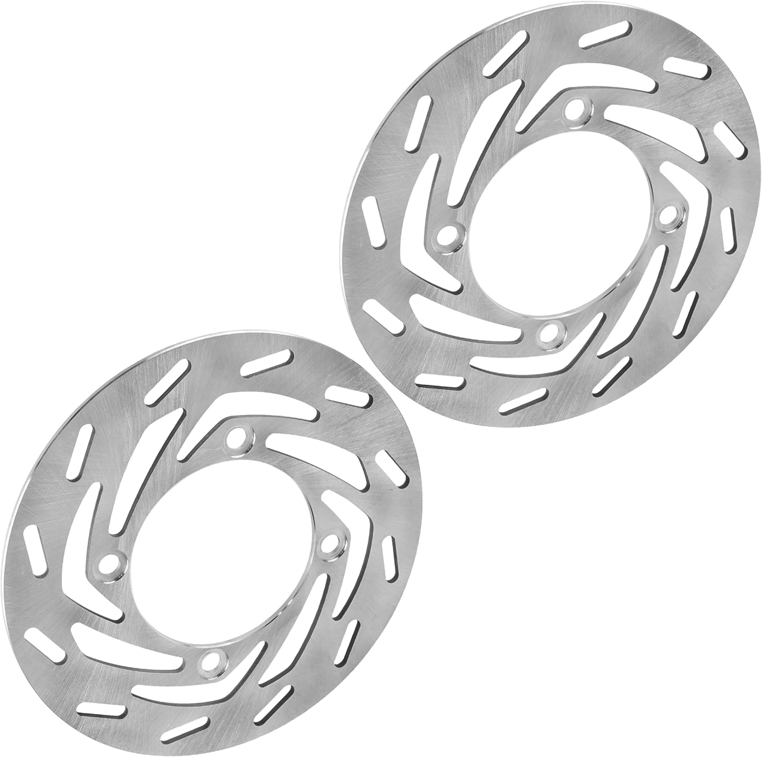 Caltric Front Left and Right Brake Disc Rotor Compatible with Yamaha Grizzly 550 YFM550 4x4 2009-2014 / 1HP-F582T-00-00 3B4-2582T-01-00