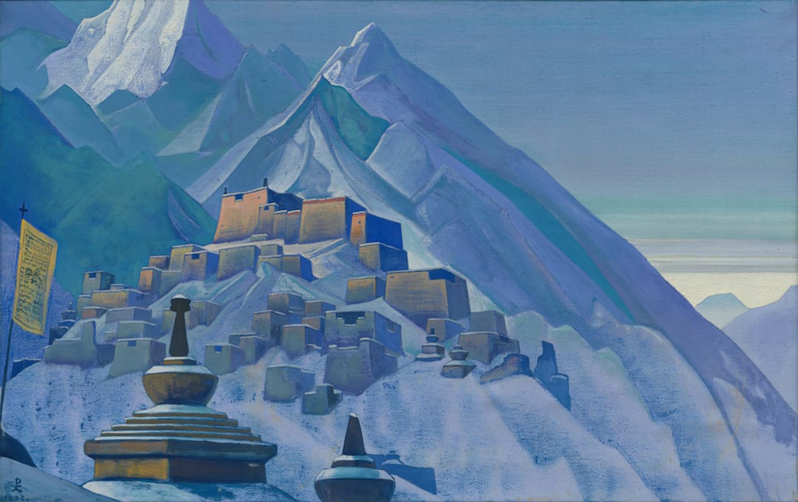 SERENDIPITP Aesthetic Poster Photo Wall Print Retro Picture Tibet Himalayas by Nicholas Roerich Modern Wall Artwork for Home Decor 60x90cm