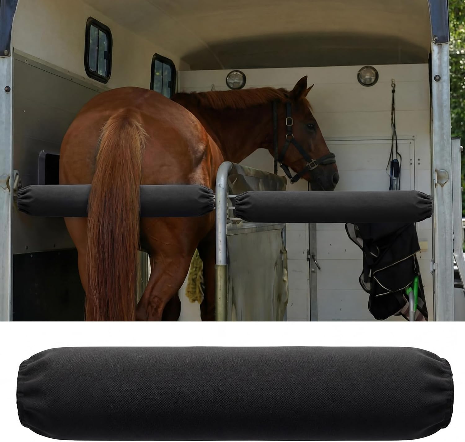 Horse Trailer Chest & Butt Bar Cover, Waterproof Oxford Cloth Protector, Snug Fit Easy Clean, Quick Install, Ideal for Race Day & Equestrian Events