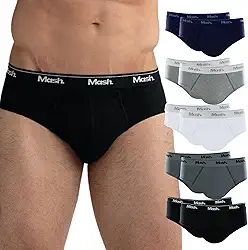 Kit 10 Cuecas Slip Algodão Cotton Hipoalergênica Masculino Mash
