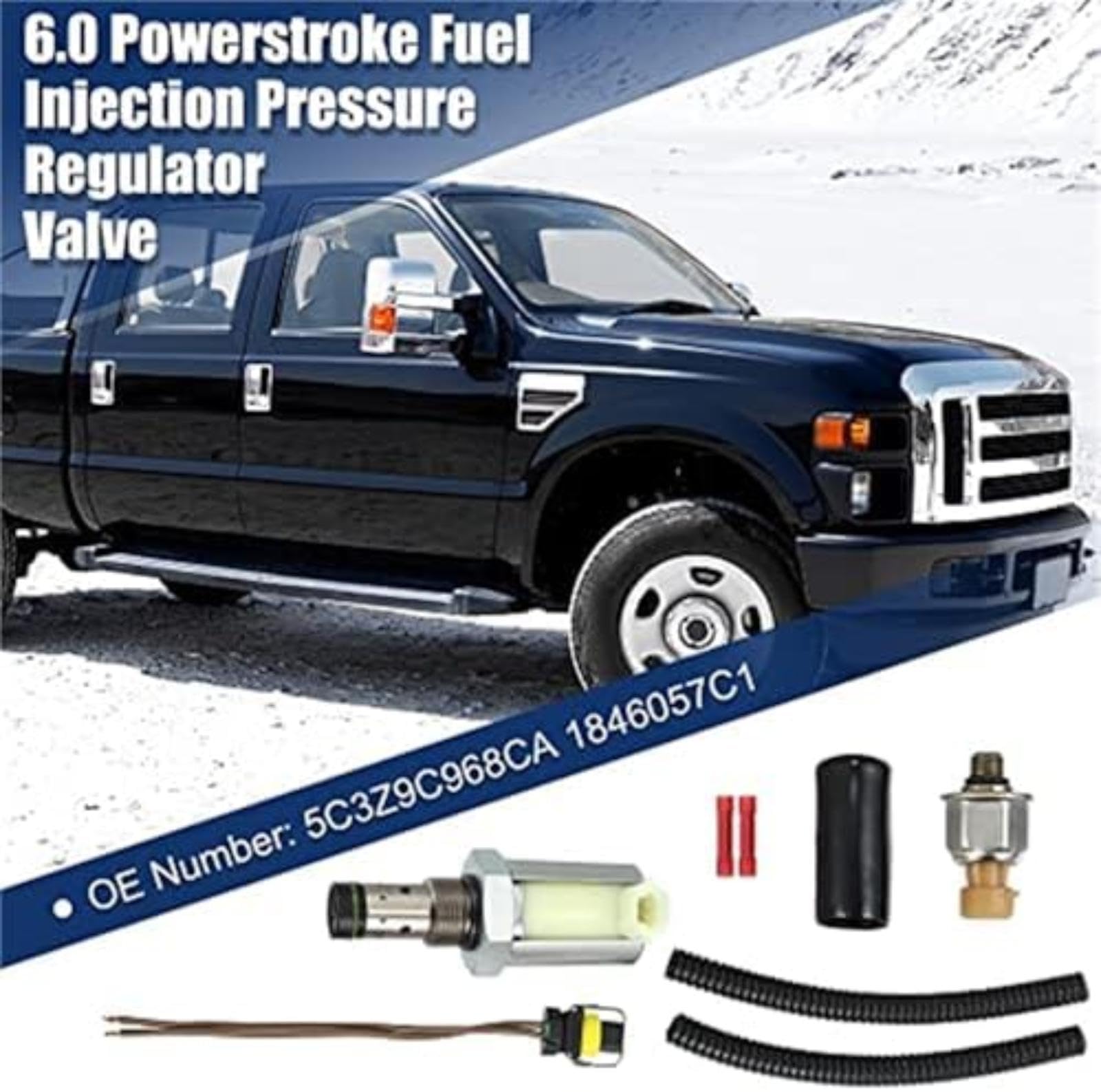 Naprawa regulatora ciśnienia paliwa samochodowego, wtryskiwacza 6.0L i czujnika ICP 5C3Z 9C968 Ca Zawór regulacji ciśnienia paliwa w samochodzie Zawór regulacji ciśnienia paliwa w