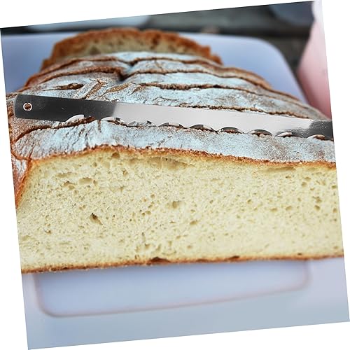 Miniatura 6 de 1 juego de cuchillos de acero inoxidable para cortar pan, cuchillas dentadas con tornillos y destornillador para corte eficiente, cocina, panadería,