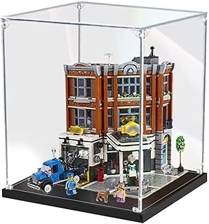 Acrylic Display Case Box Compatible with Lego 10264 Creator Expert Corner Garage Building Set, Protection, Dustproof Display Case (2 MM)