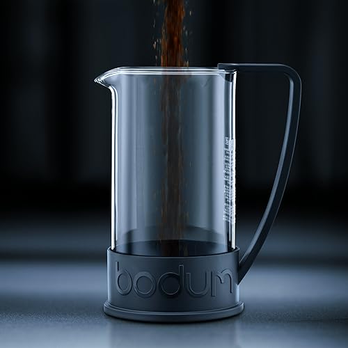 Miniatura 2 de Bodum Brasil Prensa francesa 1 litro 8 tazas cafetera 34 onzas negro