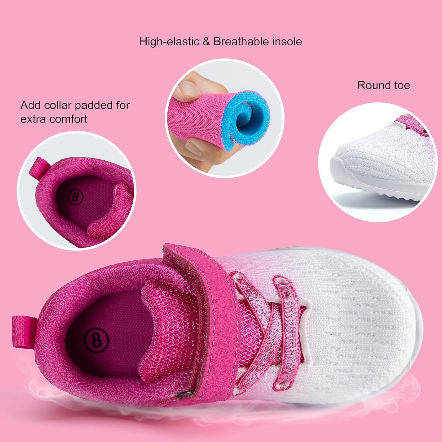 Toddler/Little Kid Boys Girls Shoes Running Sports Sneakers - Image 3