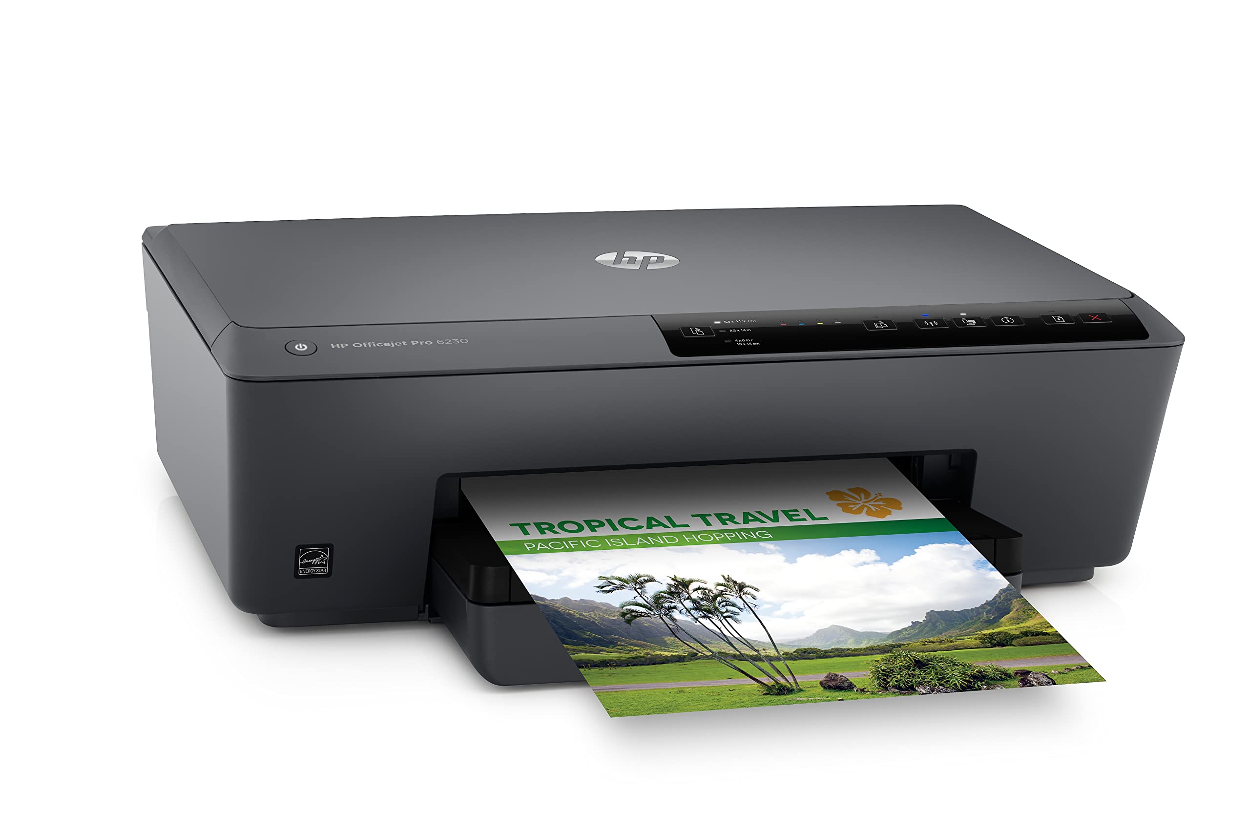 HP OfficeJet Pro 6230 E3E03A, Impresora Monofunción Tinta, Color, Impresión a Doble Cara Automática, Wi-Fi, Gigabit Ethernet, USB 2.0, Smart App, Apple AirPrint, Mopria, Negra