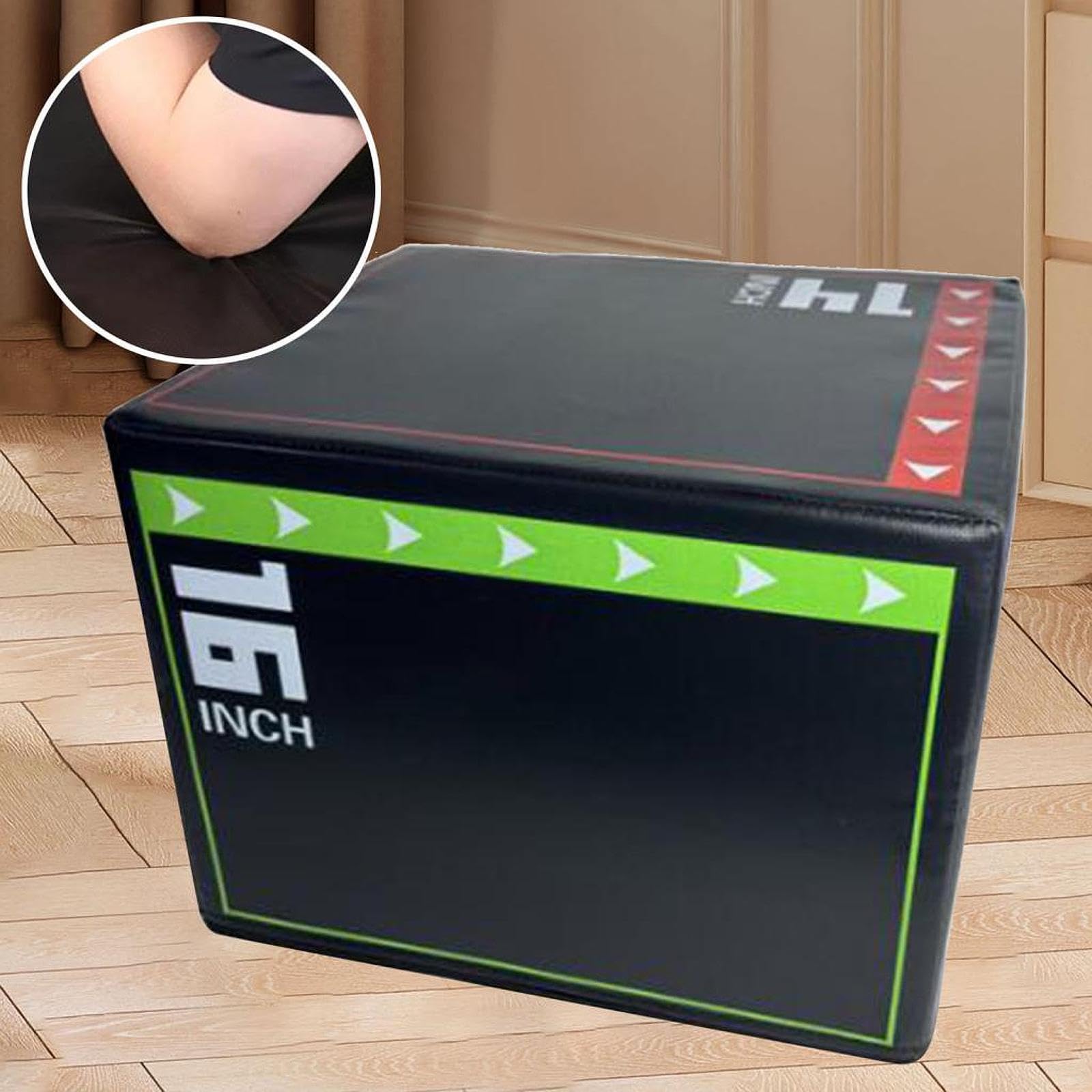 Plyometrisches Sprungbox Step Box Springen für Fitness Workout, Übungen und Heim Gym Konditions Krafttraining 3 in 1 Plyometrisches Sprungbox Step Springen