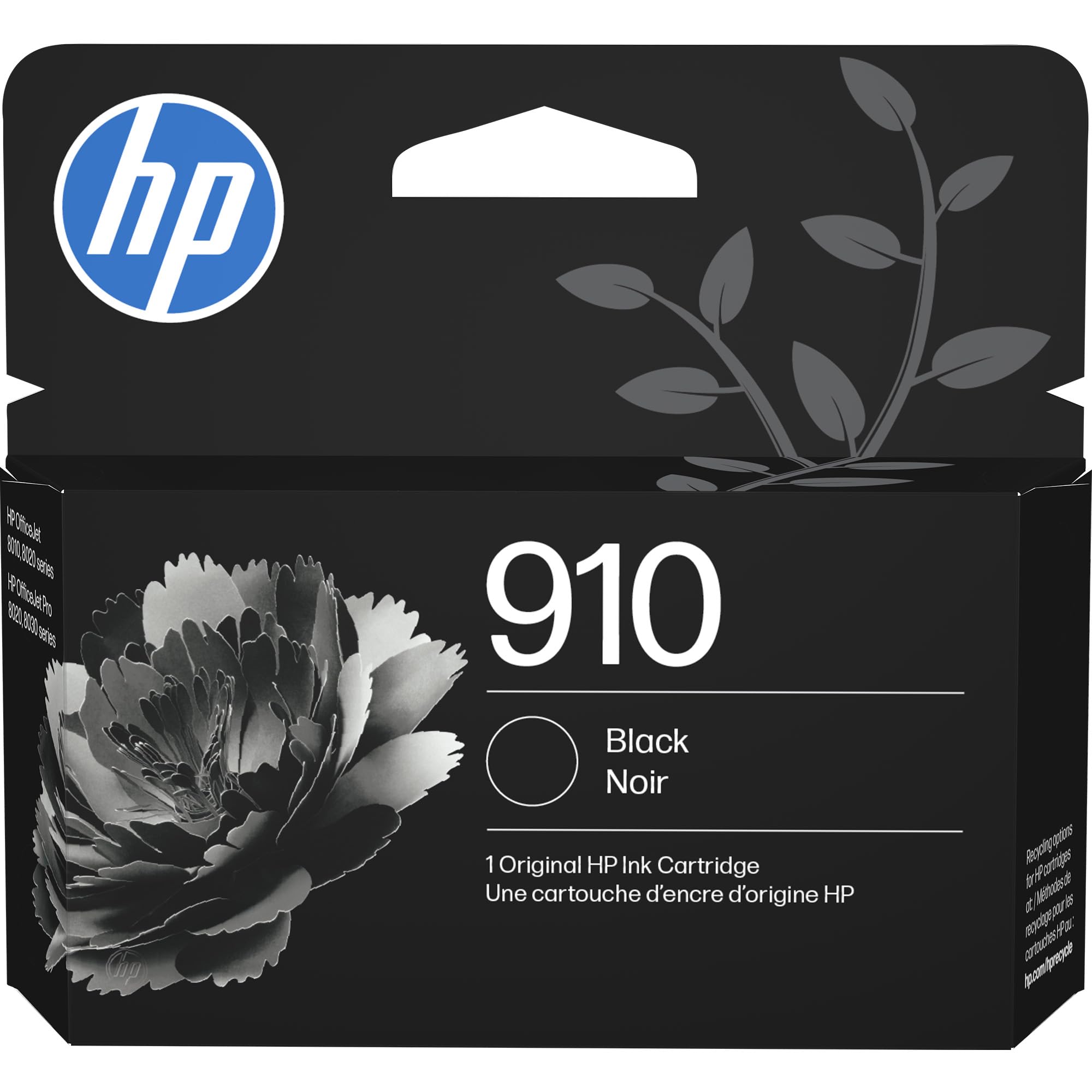 HP 910 Black Ink Cartridge Works with OfficeJet 8010 8020 Series OfficeJet Pro 8020 8030 Series Eligible for