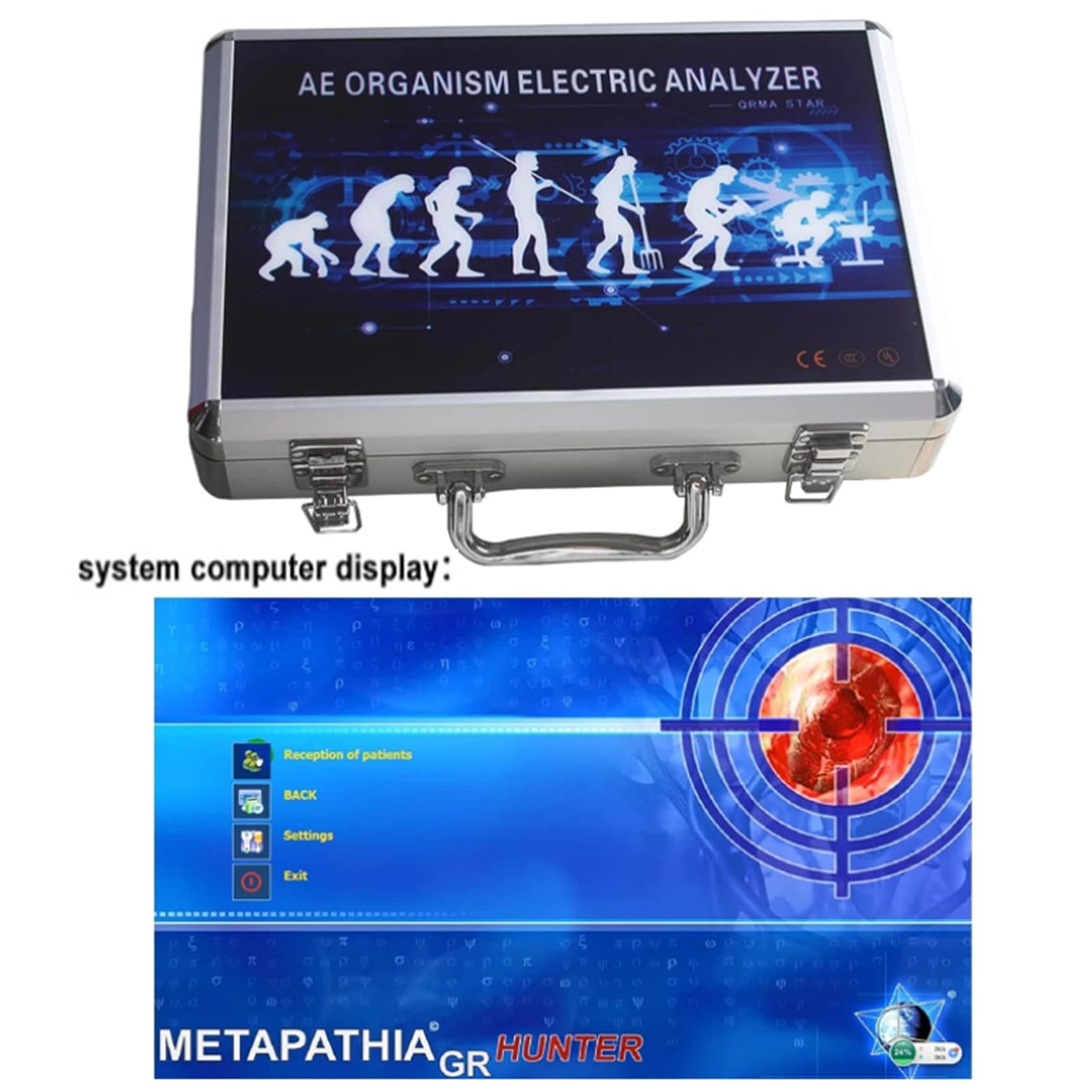 KardoL Analizzatore Magnetico a Risonanza Quantistica, Quantum Resonance Magnetic Analyzer, Rilevatore Subhealth Analizzatore Elettrico Salute del Corpo per Windows