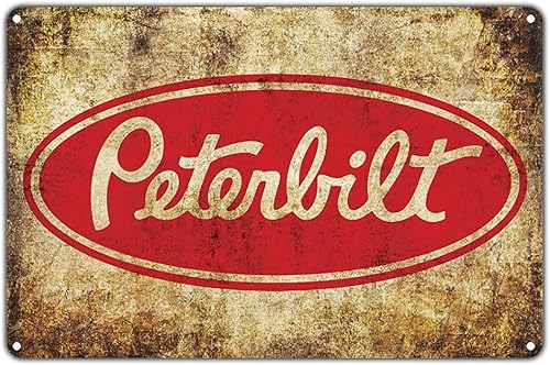 Cartel de chapa para decoración de pared, diseño de camión mecánico