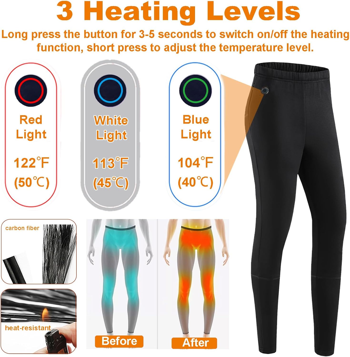 Women's Heated Pants Thermal Underwear Bottoms Fleece Lined Long Johns Base Layer Pants for Cold WeatherGrey,2XL