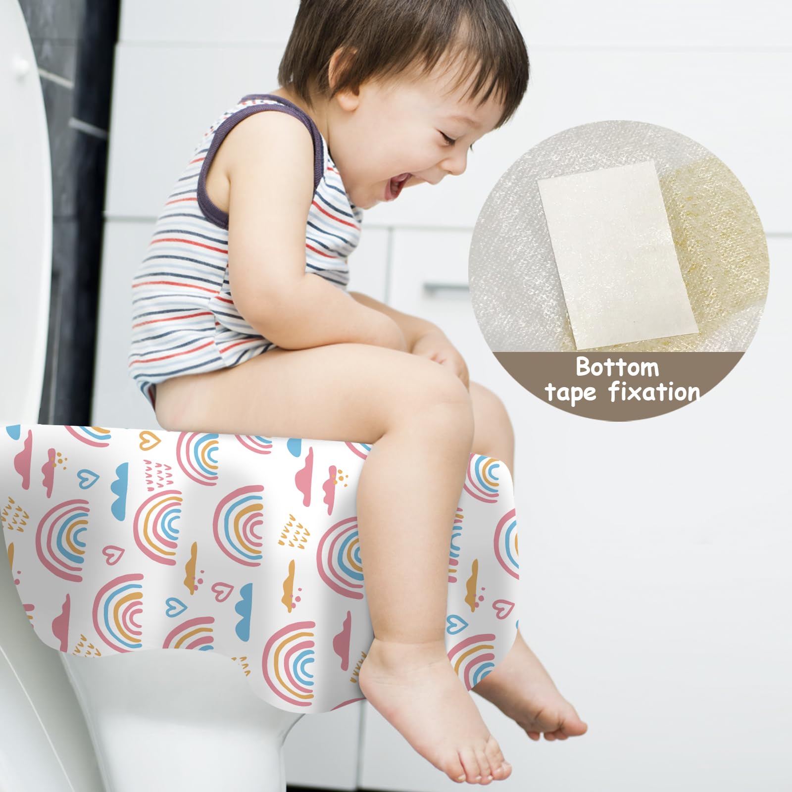 Paquete de 100 fundas desechables para asiento de inodoro para baño, tamaño XL, impermeables, para entrenamiento de orinal de niños, envueltas individualmente, portátiles para adultos y niños,