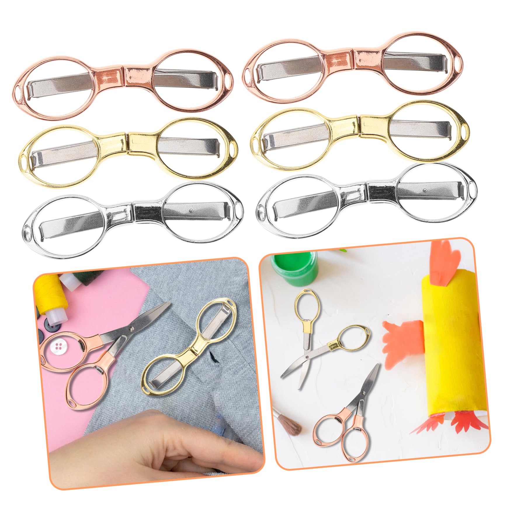 SEWACC 30piezas Tijeras Plegables Portátiles Cortar y Manualidades Tijeras De Seguridad Para Uso Doméstico Diseño Ligero y Compacto Para Viajes y Actividades Clase