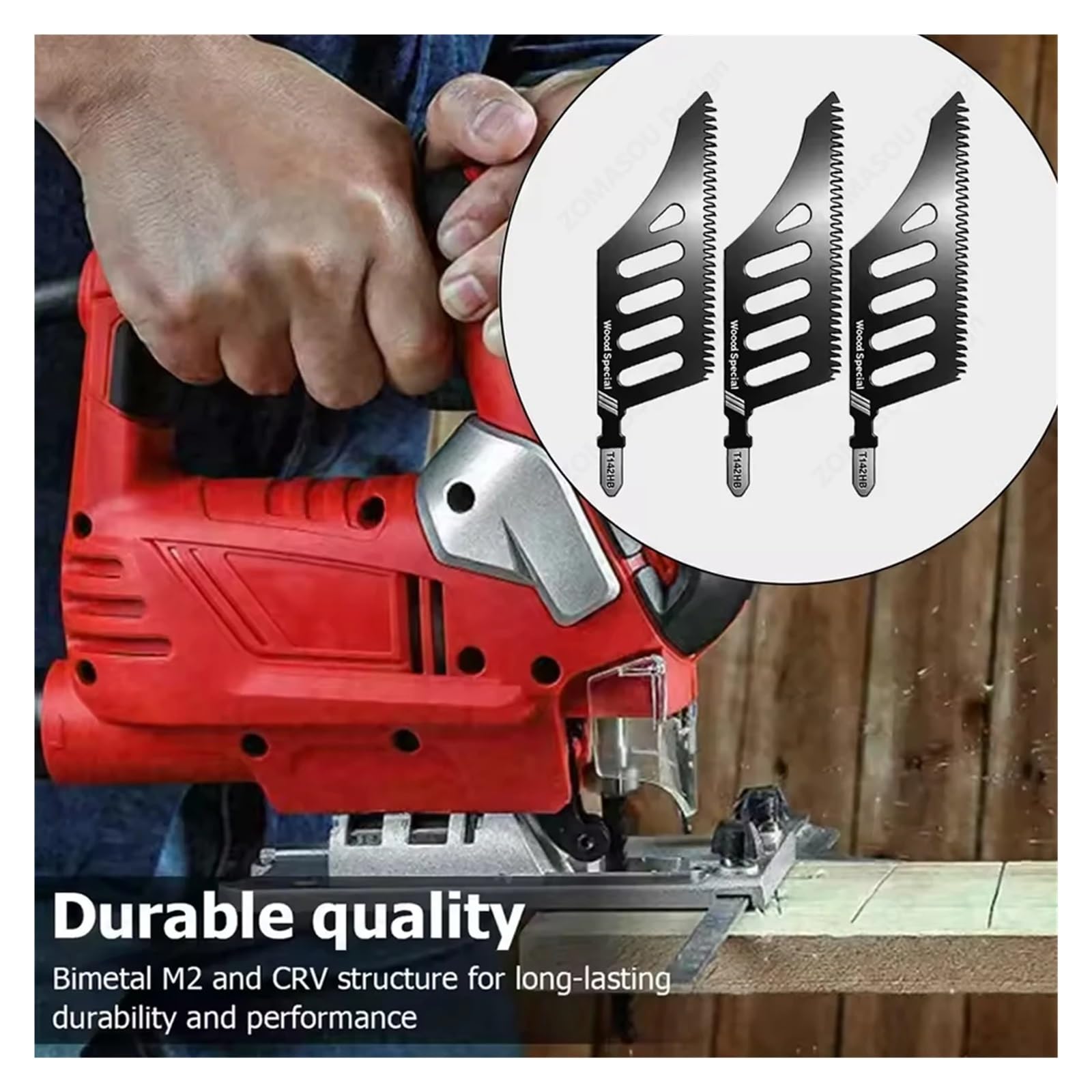 1/60 sztuk brzeszczoty do wyrzynarek nieregularna krzywa Heavy Duty szlifierka do drewna zęby tnące do precyzyjnego narzędzia tnącego(50Pcs)